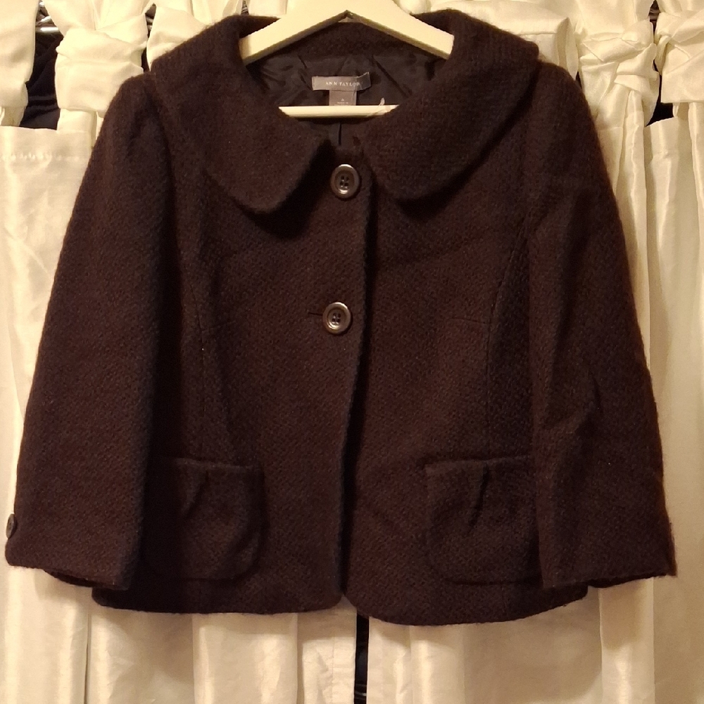 Ann Taylor Chocolate Pea Coat 4
